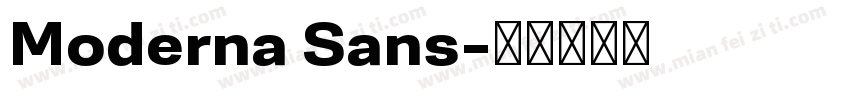 Moderna Sans字体转换